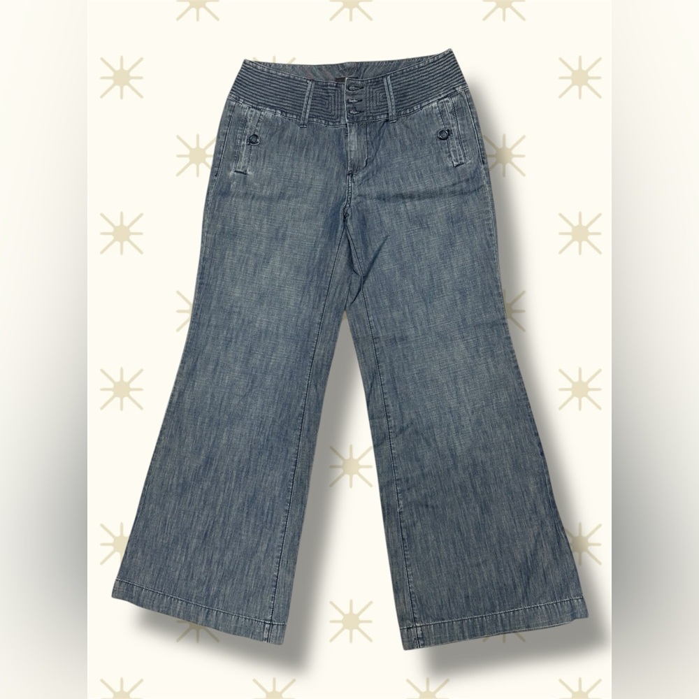 a.n.a Flare Wide Leg Jeans in Classic Blue